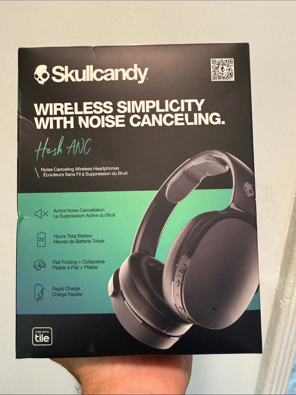 Skullcandy Hesh ANC Over-Ear Wireless Headphones - Black